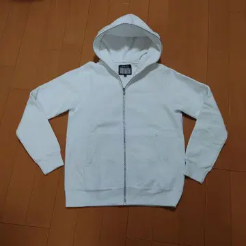 화이트 풀 집업 후드티 HEAVY WEIGHT 화이트