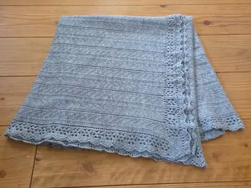 컨디션 최상 마가렛호웰 울 100% 대형 스톨 그레이 레이스