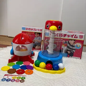 KUMON 뱅글뱅글 차임 자라 플레이트 세트