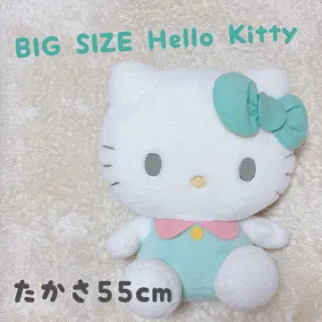 [ 거의 새상품 ] 빅사이즈 키티 봉제 인형 55cm 헬로키티