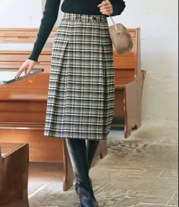 [ 새상품 ] grove 체크 무늬 스커트 M 사이즈