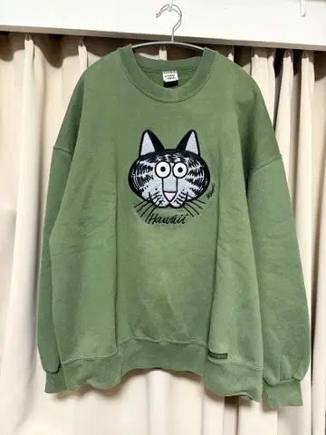 80s 90s 밤밤캣 crazy shirt 맨투맨 XL