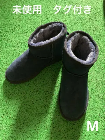 [ 새상품급 ] LEE 무스탕 숏부츠 네이비 M 사이즈 23cm 정도