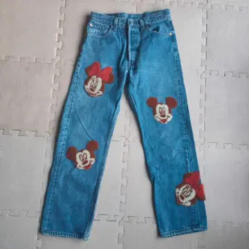 미키 미니 리메이크 데님 G 청바지 디즈니