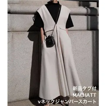 [택 포함 새상품] MACHATT 오버롤 스커트