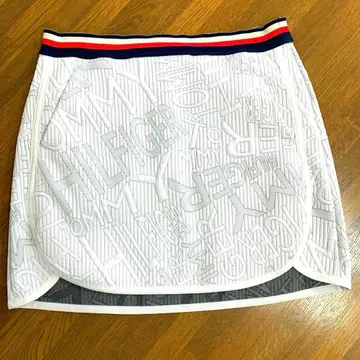 타미힐피거 여성용 골프 스커트 화이트 스트레치