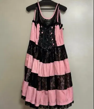 Algonquins 고스로리 오버롤 스커트 블랙 아르곤킨