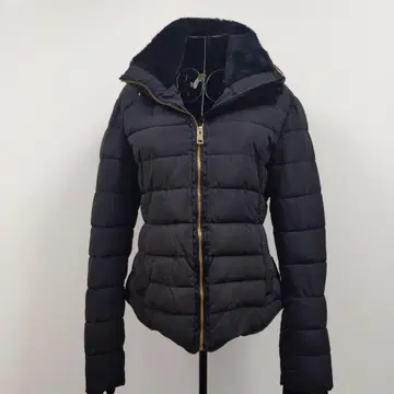 ZARA 블랙 퍼 포함 다운 자켓
