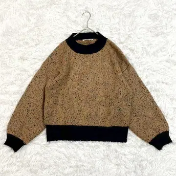 Ciaopanic 차오패닉 니트 크루넥 M 브라운 계열 두꺼운 원단