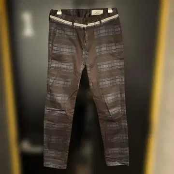 ANTGAUGE 체크 무늬 브라운 팬츠