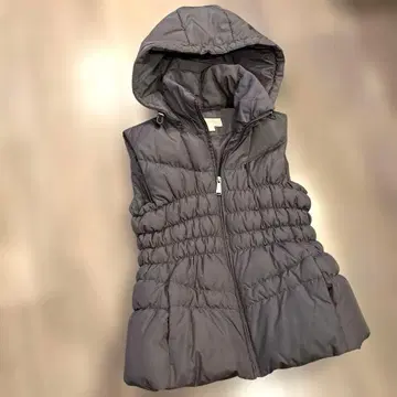 MICHAEL 마이클코어스 후드 부착 베스트 S/P 차콜 그레이