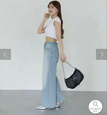 [ Yuna 기획 ] 하이웨스트 스트레이트 데님 팬츠 사이즈 S