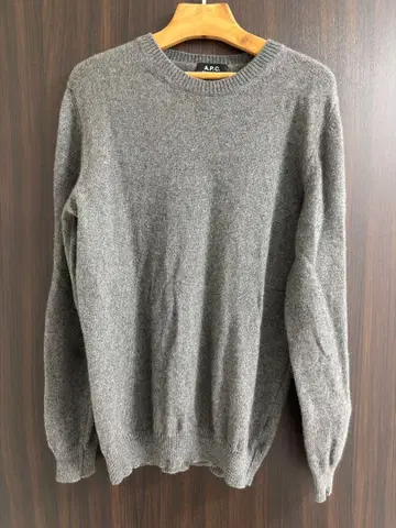 A.P.C. 그레이 니트 스웨터 M
