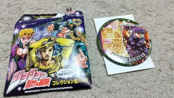 아라키 히로히코 원화전 캔뱃지 죠셉