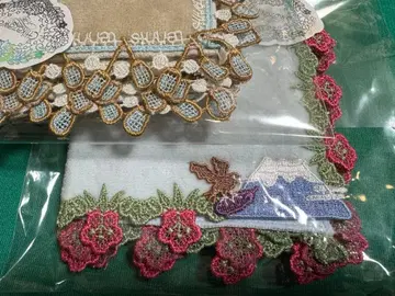 치카자와 레이스 타월 손수건 2장 테니스/일후지이타카미나스비