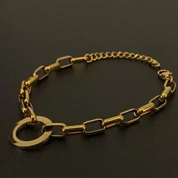 골드 체인 팔찌 오픈 반지 심플