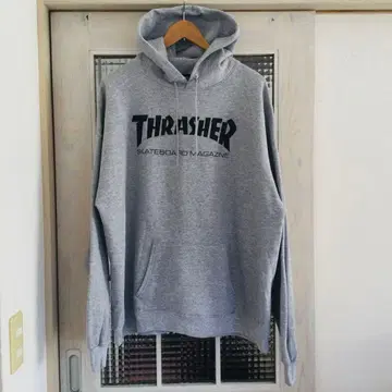 [ THRASHER ] 새상품 미사용 후디 그레이 XL