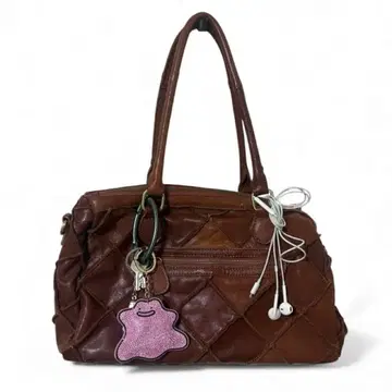 vintage diamond emboss bag 2way (real