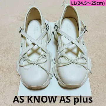 AS KNOW AS plus 통굽 리본 스니커즈 LL