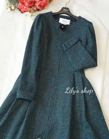 르네 트위드 원피스 코트