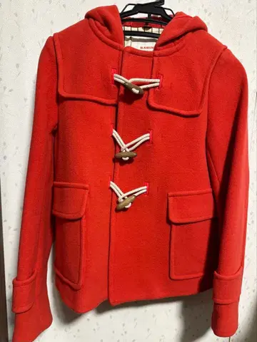 더플 코트 후드 부착 울 캐시미어 KARINE