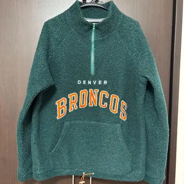 DENVER BRONCOS 하프 지퍼 트레이닝복 L