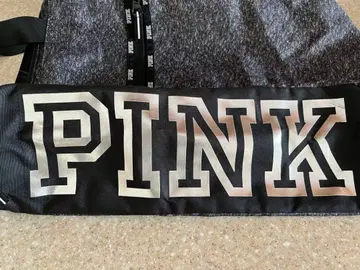 빅토리아 시크릿 핑크 토트백 블랙 지퍼 포함