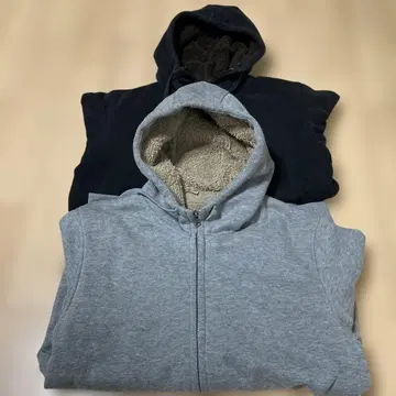 유니클로 보아 안감 후드 부착 후드티 XL 유니클로 후드티 복슬복슬