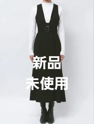 무루아 [택 포함 미사용] 백 크로스 머메이드 오버롤 스커트