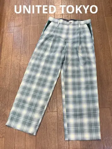 UNITED TOKYO 유나이티드 도쿄 체크 무늬 슬랙스