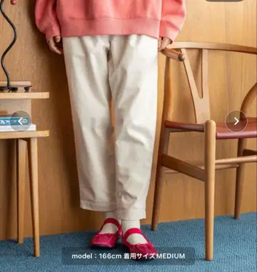 5500엔 니코앤드 루즈핏 스트레치 카제 테이퍼 팬츠 L 아이보리