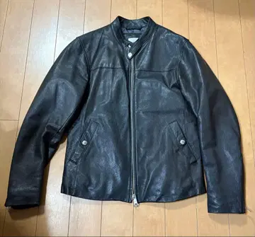 [ M 사이즈 ] BEAUTY&YOUTH 가죽 자켓 블랙 충전솜