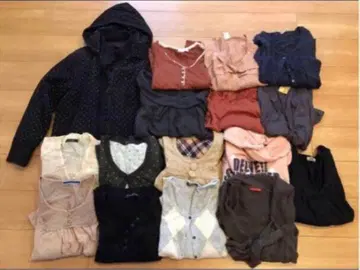 여성 상의 묶음 판매 봄옷 가디건, 긴팔, 아우터 등 ML 사이즈