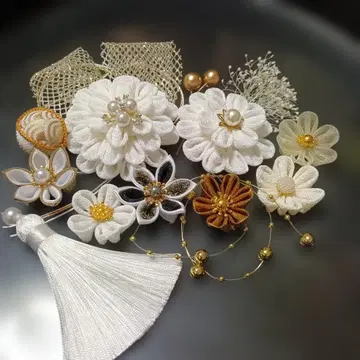 츠마미세공 머리 장식 성인식 결혼식 졸업식