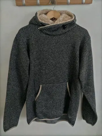 그레이 플리스 후드티 L 사이즈