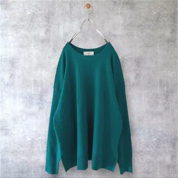 새상품급 슬로브 이에나 워셔블 울 스무스 니트 풀오버 gre