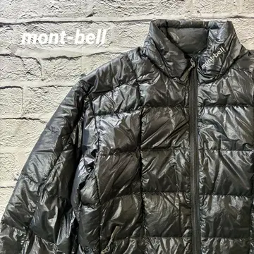 [ 새상품급 ] mont-bell U.L. 다운 자켓 S 블랙 로고 자수