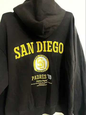 MLB 후드티 샌디에이고 파드레스 후드티 블랙