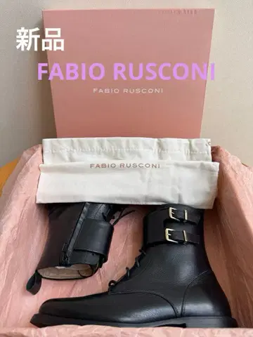 새상품 FABIO RUSCONI 파비오 루스코니 레이스업 숏부츠