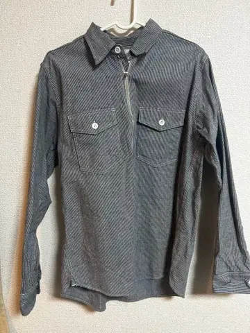 웨어하우스 하프 지퍼 워크 셔츠