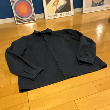 G-STAR RAW 다크 블루 오버 사이즈 셔츠