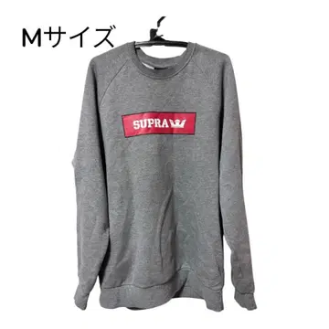 SUPRA 그레이 로고 맨투맨 M 사이즈