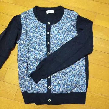 BEAMS BOY 리버티 가디건 네이비