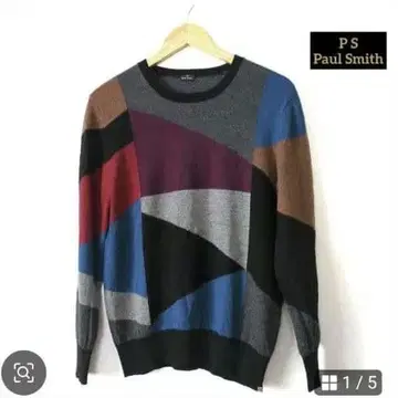 PS Paul Smith 멀티 컬러 니트 스웨터 크루넥 M