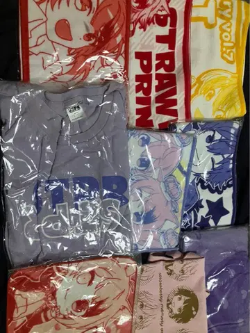 애니메이션 캐릭터 타월 팬북 배지 세트