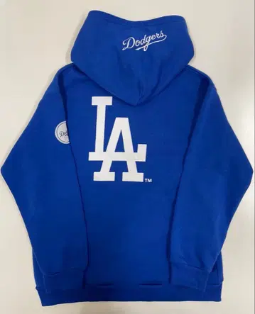 LA 다저스 와펜 자수 후드티