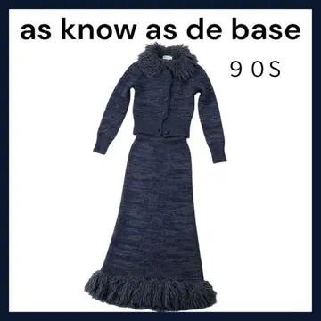 [ 레어 미사용 ] as know as 90's 빈티지 니트 셋업