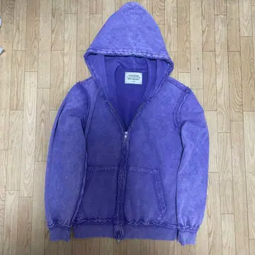 FUTURE ARCHIVE 더블 지퍼 후드티 퍼플