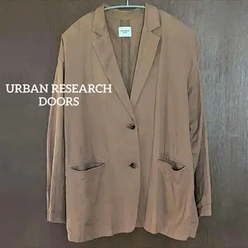 URBAN RESEARCH DOORS 코튼 린넨 테일러드 자켓