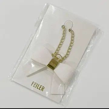 FEILER 참 컬렉션 리본 참 화이트